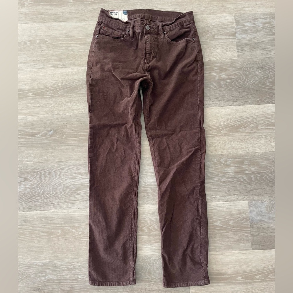 Marine Layer Men’s Brown Corduroy Pants